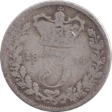 1874 THREEPENCE ( NF ) - THREEPENCE - Cambridgeshire Coins