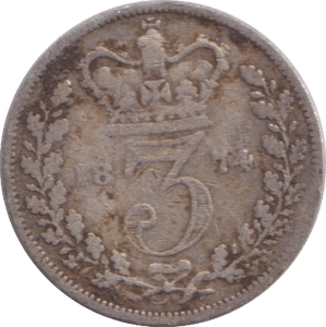 1874 THREEPENCE ( NF ) - WORLD COINS - Cambridgeshire Coins