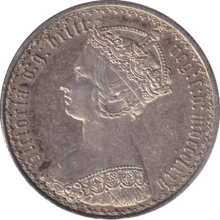 1875 FLORIN ( AUNC ) DIE 53 - FLORIN - Cambridgeshire Coins