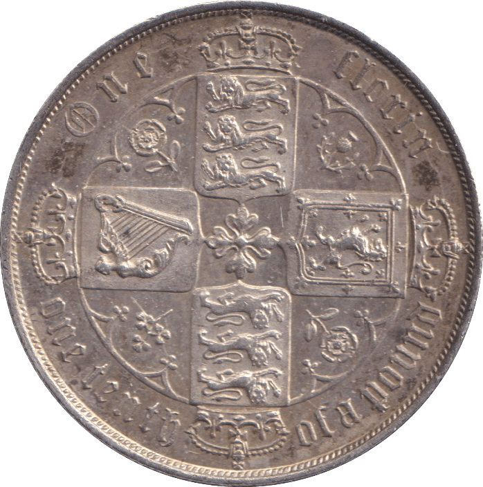 1875 FLORIN ( AUNC ) DIE 53 - FLORIN - Cambridgeshire Coins