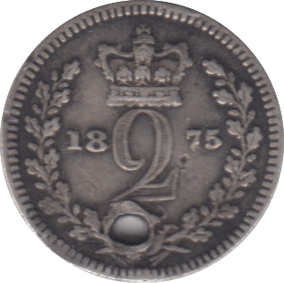 1875 MAUNDY TWOPENCE ( VF ) - MAUNDY TWOPENCE - Cambridgeshire Coins