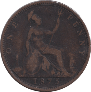 1875 PENNY ( NF ) - PENNY - Cambridgeshire Coins