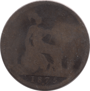 1875 PENNY ( POOR ) H - Penny - Cambridgeshire Coins