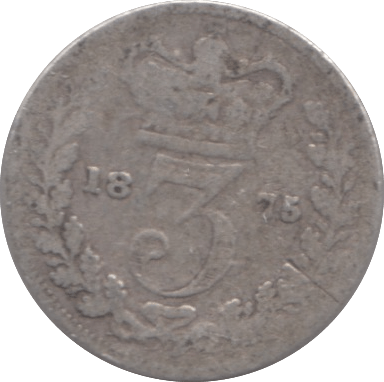 1875 THREEPENCE ( FAIR ) 3 - THREEPENCE - Cambridgeshire Coins