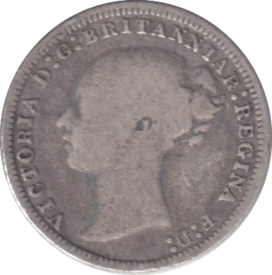 1875 THREEPENCE ( FINE ) - THREEPENCE - Cambridgeshire Coins