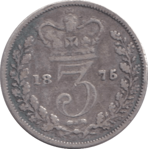 1875 THREEPENCE ( FINE ) - THREEPENCE - Cambridgeshire Coins