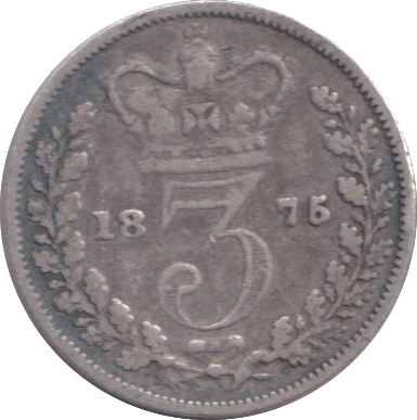 1875 THREEPENCE ( FINE ) - THREEPENCE - Cambridgeshire Coins