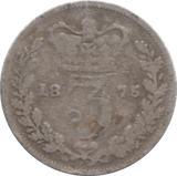 1875 THREEPENCE ( NF ) * - THREEPENCE - Cambridgeshire Coins