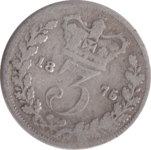 1875 THREEPENCE ( NF ) - THREEPENCE - Cambridgeshire Coins