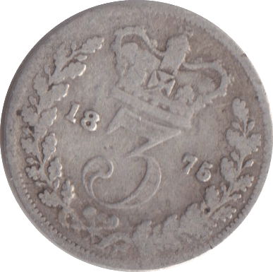 1875 THREEPENCE ( NF ) - THREEPENCE - Cambridgeshire Coins