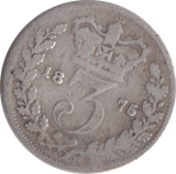 1875 THREEPENCE ( NF ) - THREEPENCE - Cambridgeshire Coins