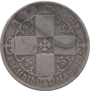 1876 FLORIN ( NF ) DIE 35 - FLORIN - Cambridgeshire Coins