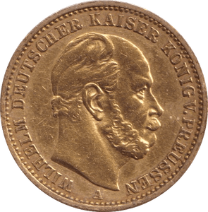 1876 GOLD 20 MARK GERMANY - GOLD WORLD COINS - Cambridgeshire Coins