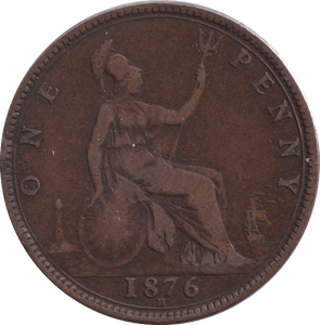 1876 PENNY ( FINE ) - PENNY - Cambridgeshire Coins