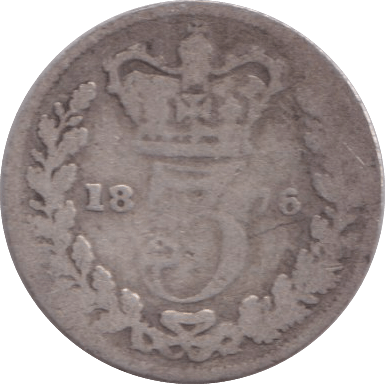 1876 THREEPENCE ( NF ) - THREEPENCE - Cambridgeshire Coins