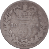 1876 THREEPENCE ( NF ) - THREEPENCE - Cambridgeshire Coins