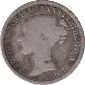 1876 THREEPENCE ( NF ) - WORLD COINS - Cambridgeshire Coins