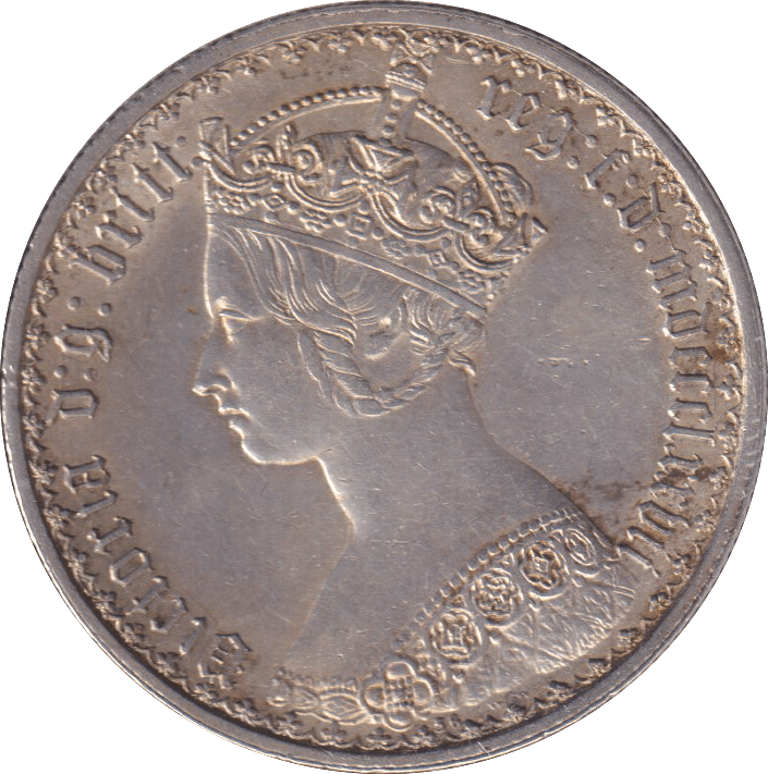 1877 FLORIN ( AUNC ) DIE 56 - FLORIN - Cambridgeshire Coins