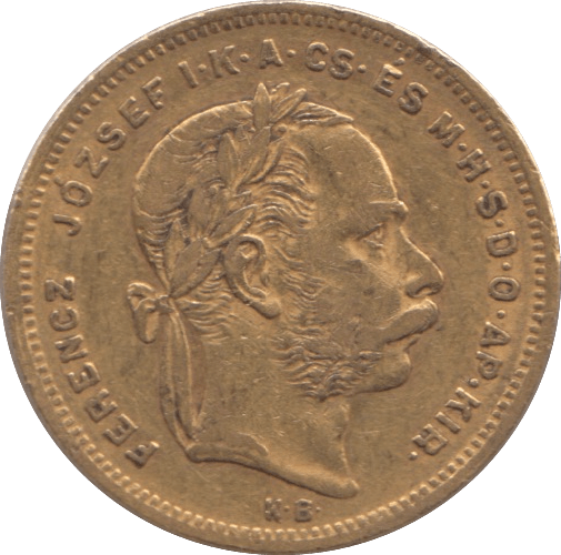 1877 GOLD 20 FRANCS HUNGARY - Gold World Coins - Cambridgeshire Coins