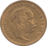 1877 GOLD 20 FRANCS HUNGARY - Gold World Coins - Cambridgeshire Coins