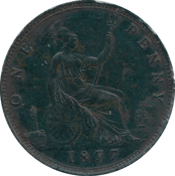 1877 PENNY ( EF ) - PENNY - Cambridgeshire Coins