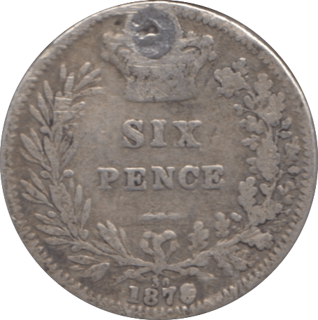 1878 SIXPENCE ( FINE ) DIE 30 - SIXPENCE - Cambridgeshire Coins