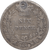 1878 SIXPENCE ( FINE ) DIE 30 - SIXPENCE - Cambridgeshire Coins