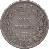 1878 SIXPENCE ( VF ) DIE 26 - Sixpence - Cambridgeshire Coins