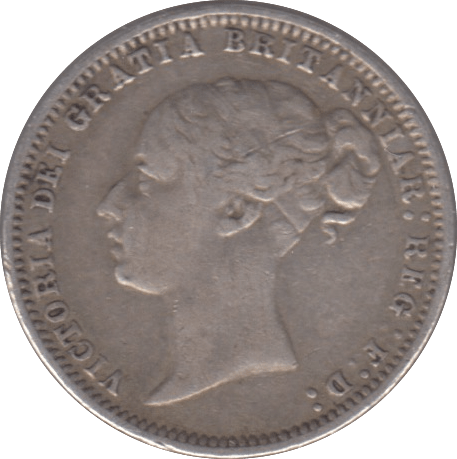 1878 SIXPENCE ( VF ) DIE 26 - Sixpence - Cambridgeshire Coins