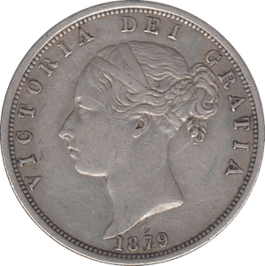 1879 HALFCROWN ( GVF ) - HALFCROWN - Cambridgeshire Coins