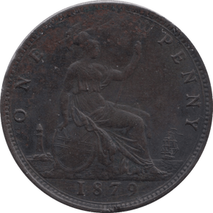 1879 PENNY ( GVF ) - PENNY - Cambridgeshire Coins