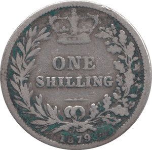 1879 SHILLING ( FAIR ) - Shilling - Cambridgeshire Coins