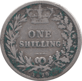 1879 SHILLING ( FAIR ) - Shilling - Cambridgeshire Coins