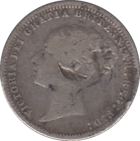 1879 SIXPENCE ( NF ) DIE 19 - Sixpence - Cambridgeshire Coins