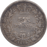 1879 SIXPENCE ( NF ) DIE 19 - Sixpence - Cambridgeshire Coins