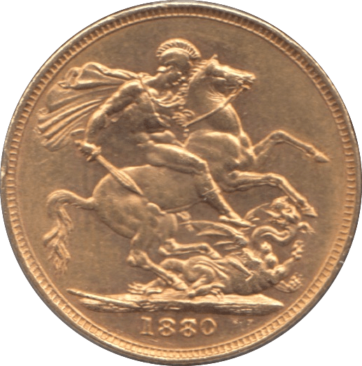 1880 GOLD SOVEREIGN ( AUNC ) - SOVEREIGN - Cambridgeshire Coins