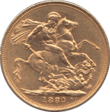 1880 GOLD SOVEREIGN ( AUNC ) - SOVEREIGN - Cambridgeshire Coins