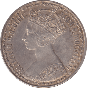 1881 FLORIN ( EF ) - FLORIN - Cambridgeshire Coins