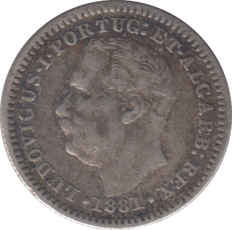 1881 SILVER 1/4 RUPEE INDIA/PORTUGAL - SILVER WORLD COINS - Cambridgeshire Coins