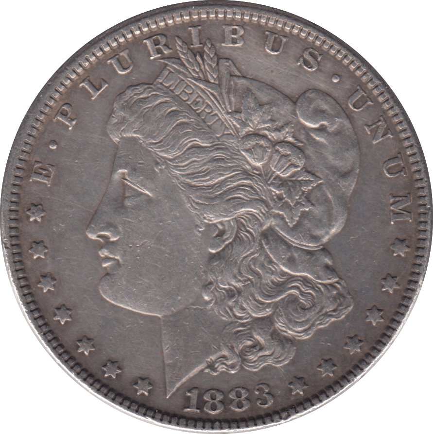 1883 USA SILVER MORGAN DOLLAR PHILADELPHIA MINT - SILVER WORLD COINS - Cambridgeshire Coins