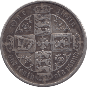 1884 FLORIN ( FINE ) - FLORIN - Cambridgeshire Coins