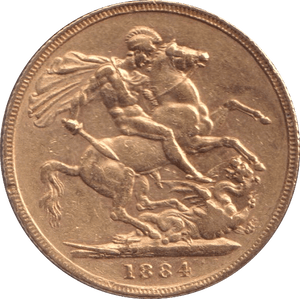 1884 GOLD SOVEREIGN ( GVF ) - SOVEREIGN - Cambridgeshire Coins