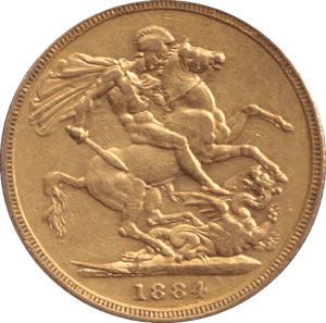 1884 GOLD SOVEREIGN ( GVF ) - SOVEREIGN - Cambridgeshire Coins