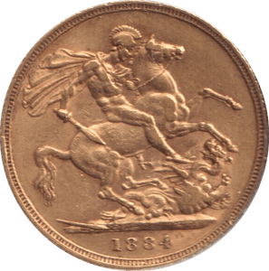 1884 GOLD SOVEREIGN ( GVF ) SYDNEY MINT - SOVEREIGN - Cambridgeshire Coins