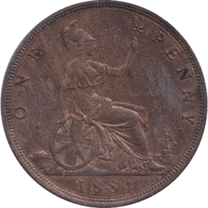 1884 PENNY ( EF ) - Penny - Cambridgeshire Coins