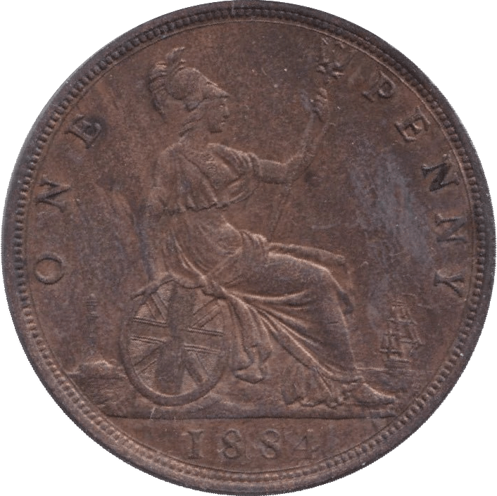 1884 PENNY ( EF ) - Penny - Cambridgeshire Coins