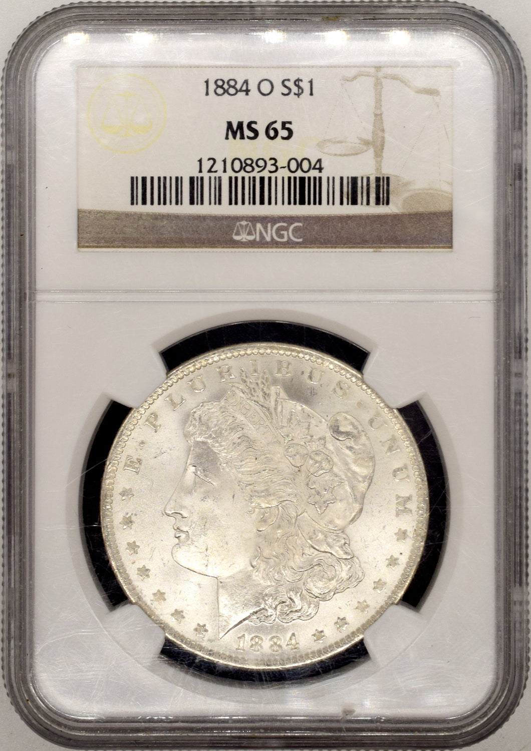 1884 SILVER MORGAN DOLLAR USA MS 65 - NGC SILVER COINS - Cambridgeshire Coins