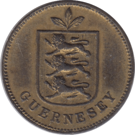 1885 1 DOUBLE GUERNSEY GOLD GILT - WORLD COINS - Cambridgeshire Coins