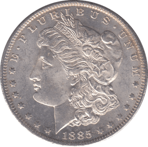 1885 SILVER MORGAN DOLLAR USA NEW ORLEANS MINT - SILVER WORLD COINS - Cambridgeshire Coins