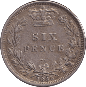 1885 SIXPENCE ( VF ) - SIXPENCE - Cambridgeshire Coins